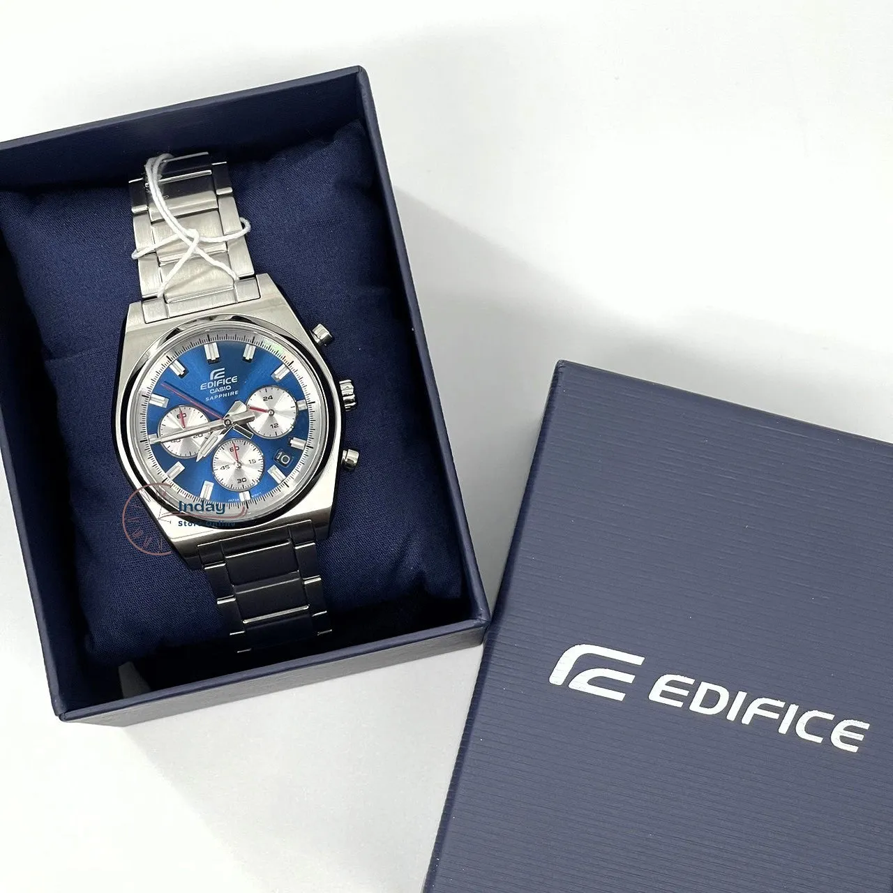 Casio Edifice Men's Watch EFB-730D-2A Stainless Steel Band Solid Band Sapphire Crystal
