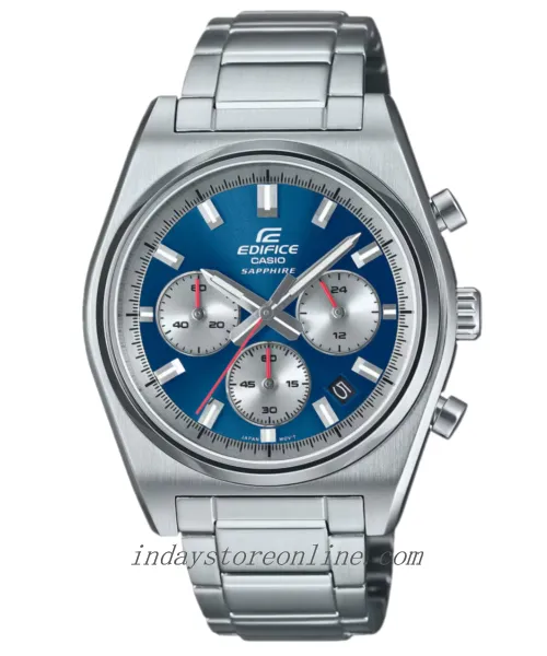 Casio Edifice Men's Watch EFB-730D-2A Stainless Steel Band Solid Band Sapphire Crystal