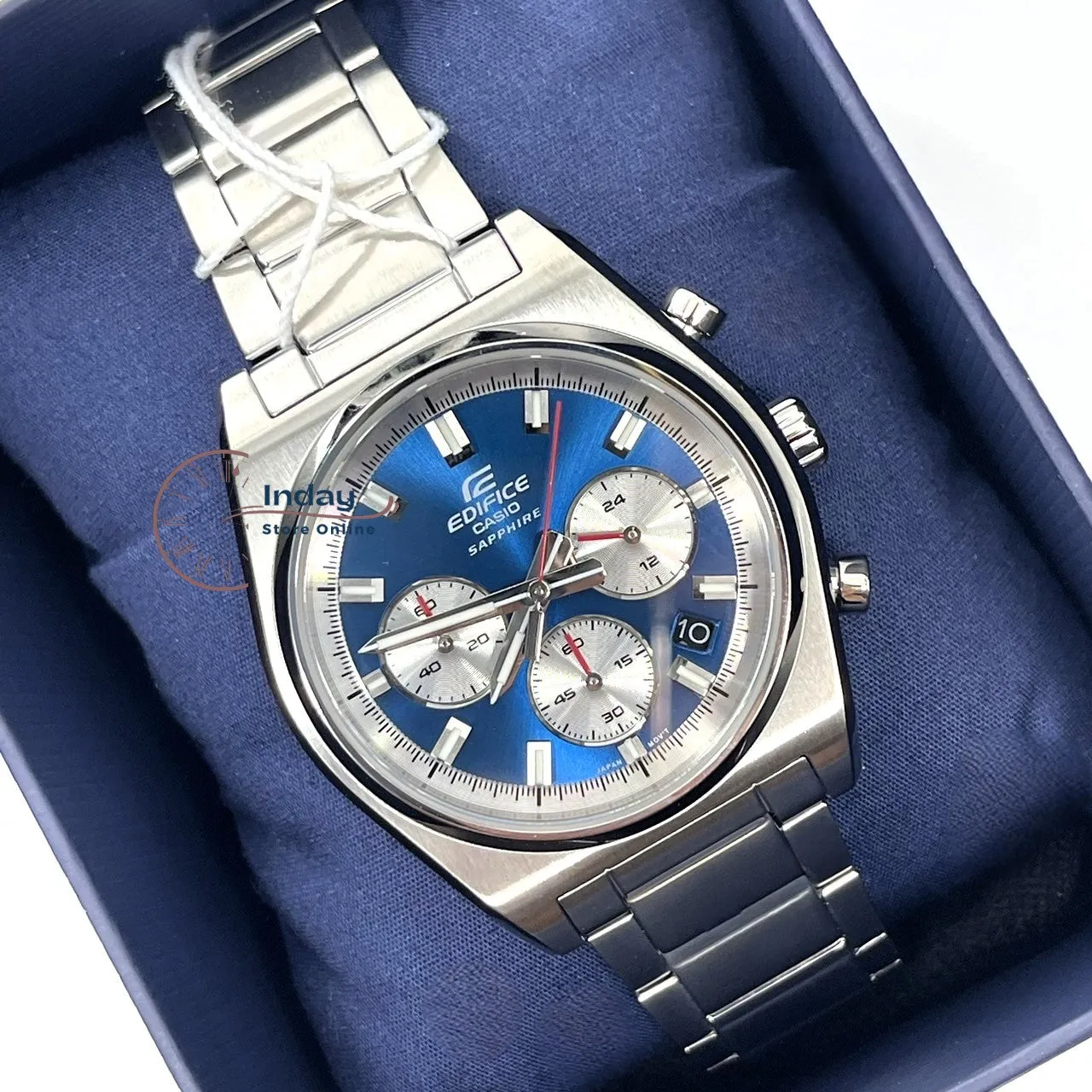 Casio Edifice Men's Watch EFB-730D-2A Stainless Steel Band Solid Band Sapphire Crystal