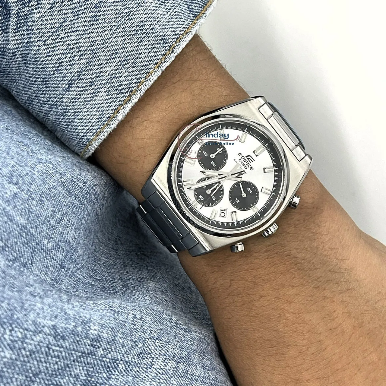 Casio Edifice Men's Watch EFB-730D-7A Stainless Steel Band Solid Band Sapphire Crystal