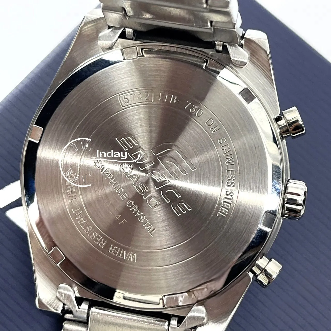 Casio Edifice Men's Watch EFB-730D-7A Stainless Steel Band Solid Band Sapphire Crystal
