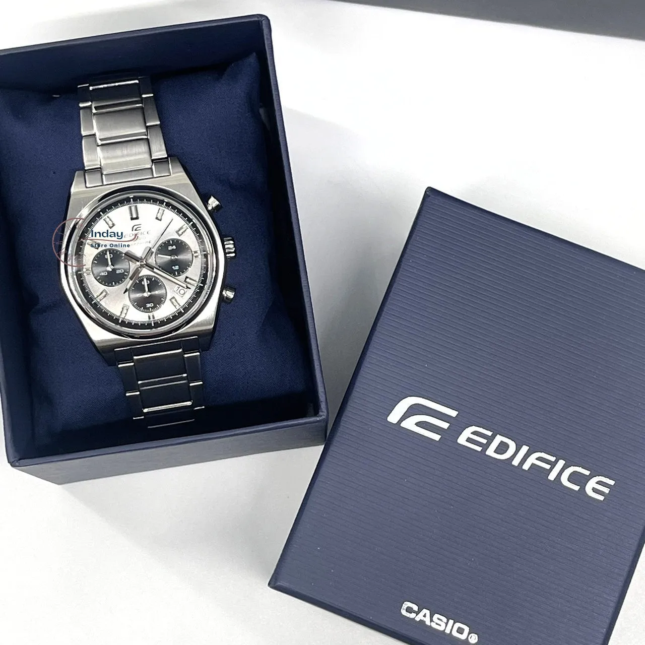 Casio Edifice Men's Watch EFB-730D-7A Stainless Steel Band Solid Band Sapphire Crystal
