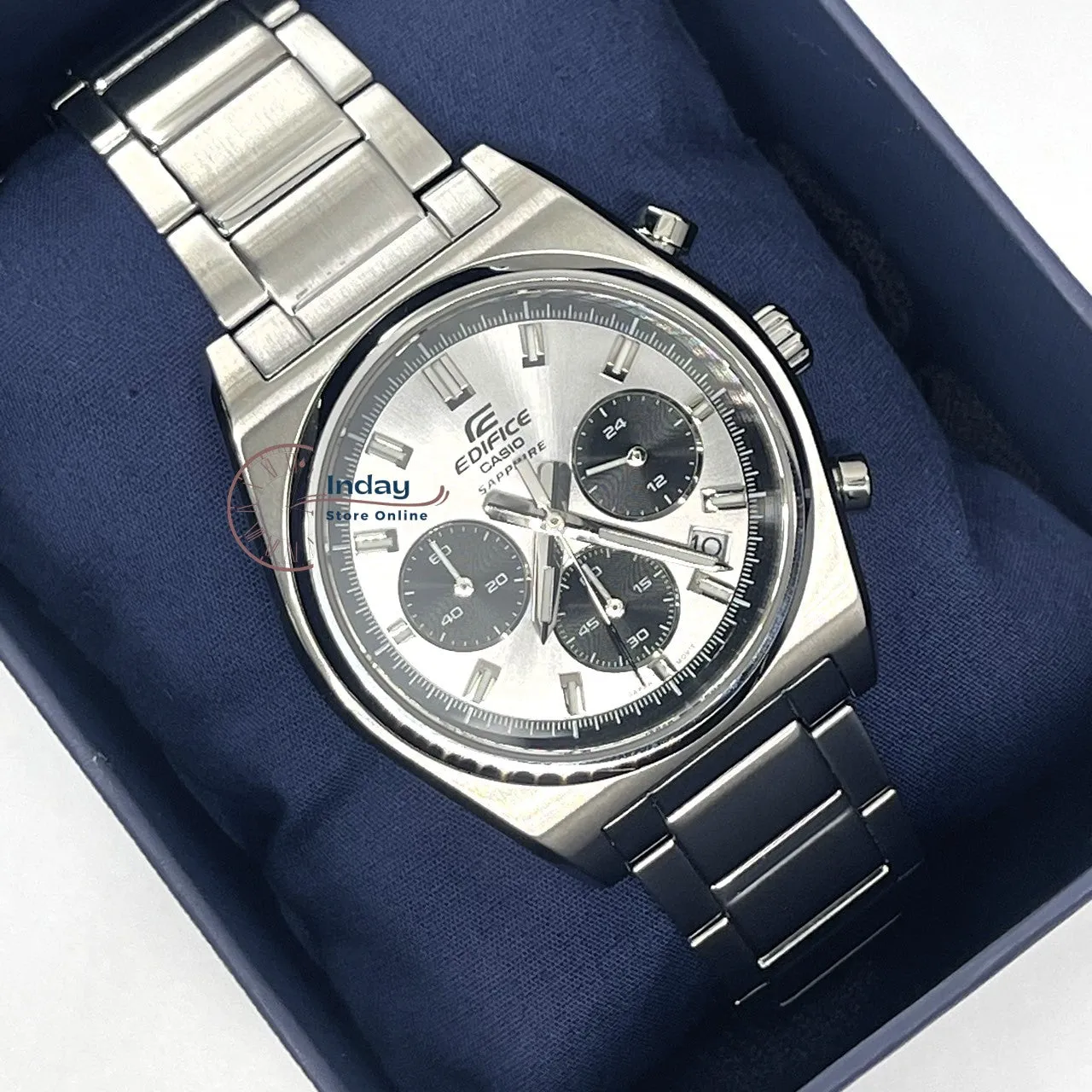 Casio Edifice Men's Watch EFB-730D-7A Stainless Steel Band Solid Band Sapphire Crystal