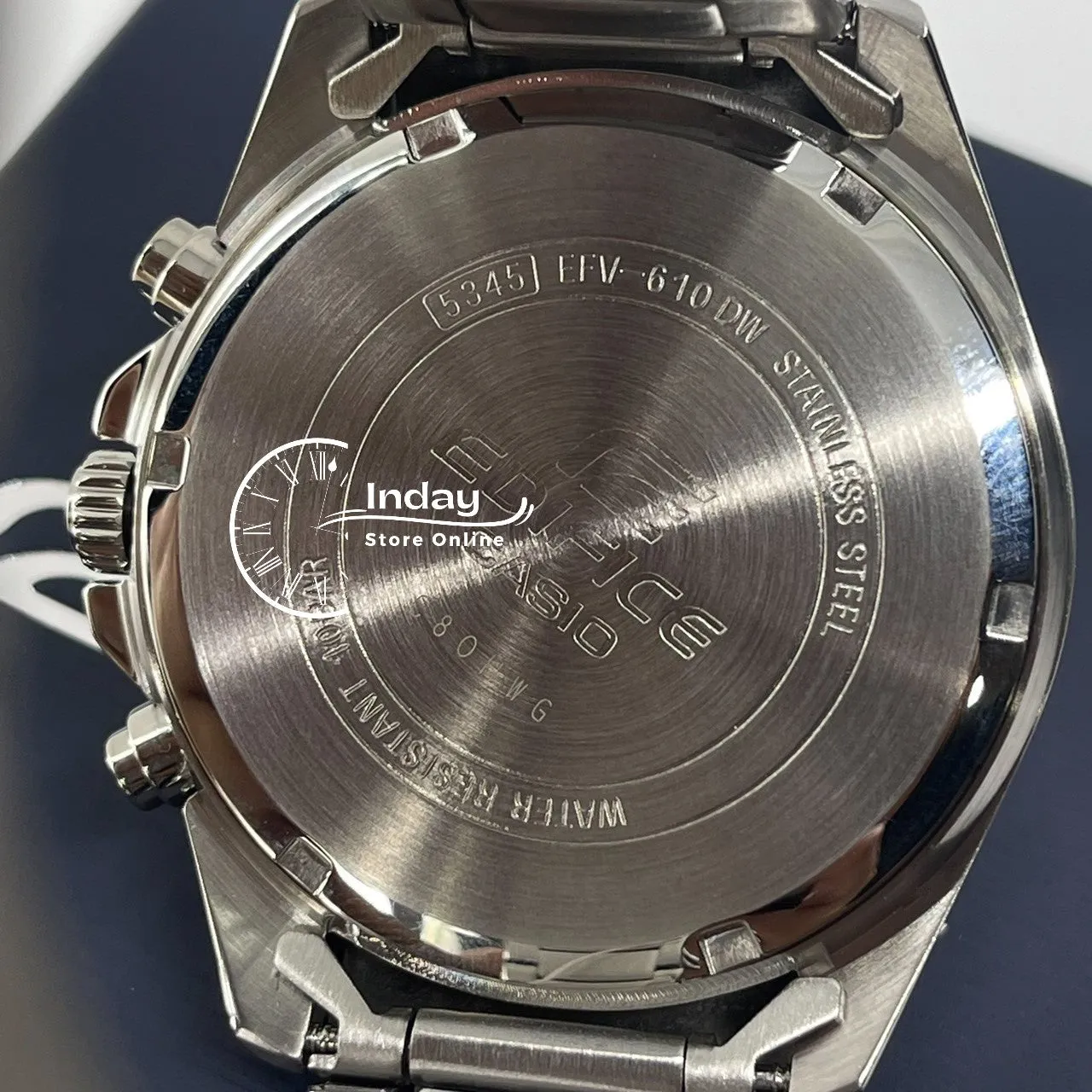 Casio Edifice Men's Watch EFV-610D-3C Standard Chronograph Stainless Steel Band Mineral Glass