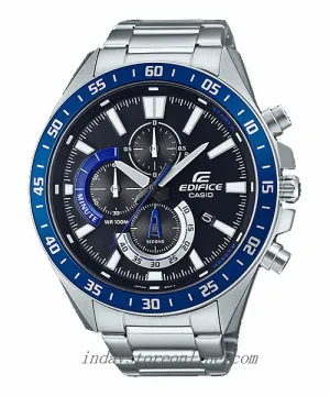 Casio Edifice Men's Watch EFV-620D-1A2 Chronograph Mineral Glass Stainless Steel Band