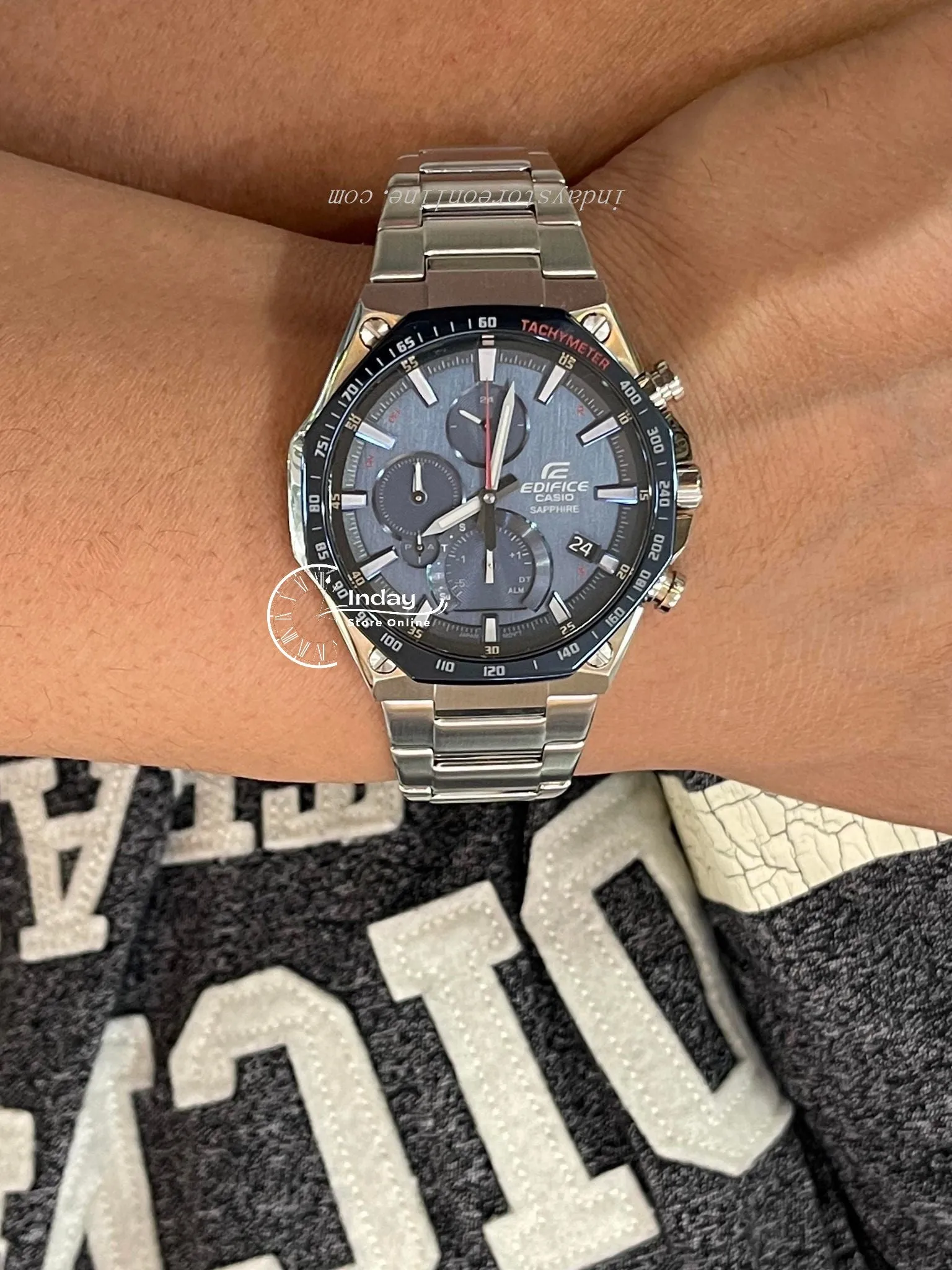Casio Edifice Men's Watch EQB-1100XDB-2A Smartphone Link Model Solar Powered