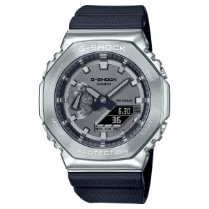 Casio G-Shock Black Steel Bezel CasiOak GM2100-1A GM2100 Series Watch