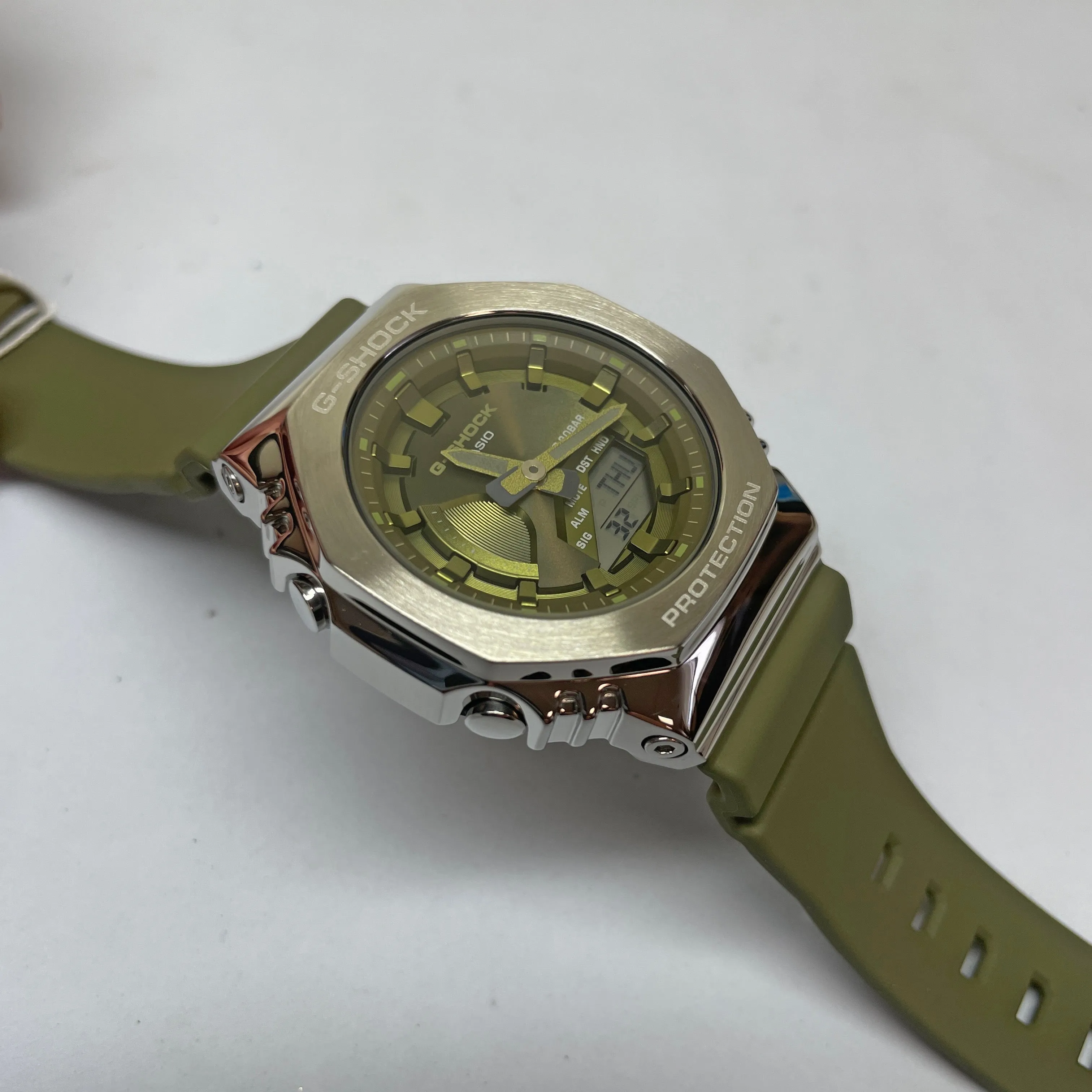 Casio G-Shock GMS Casioak Green GMS2100-3A Womens Watch