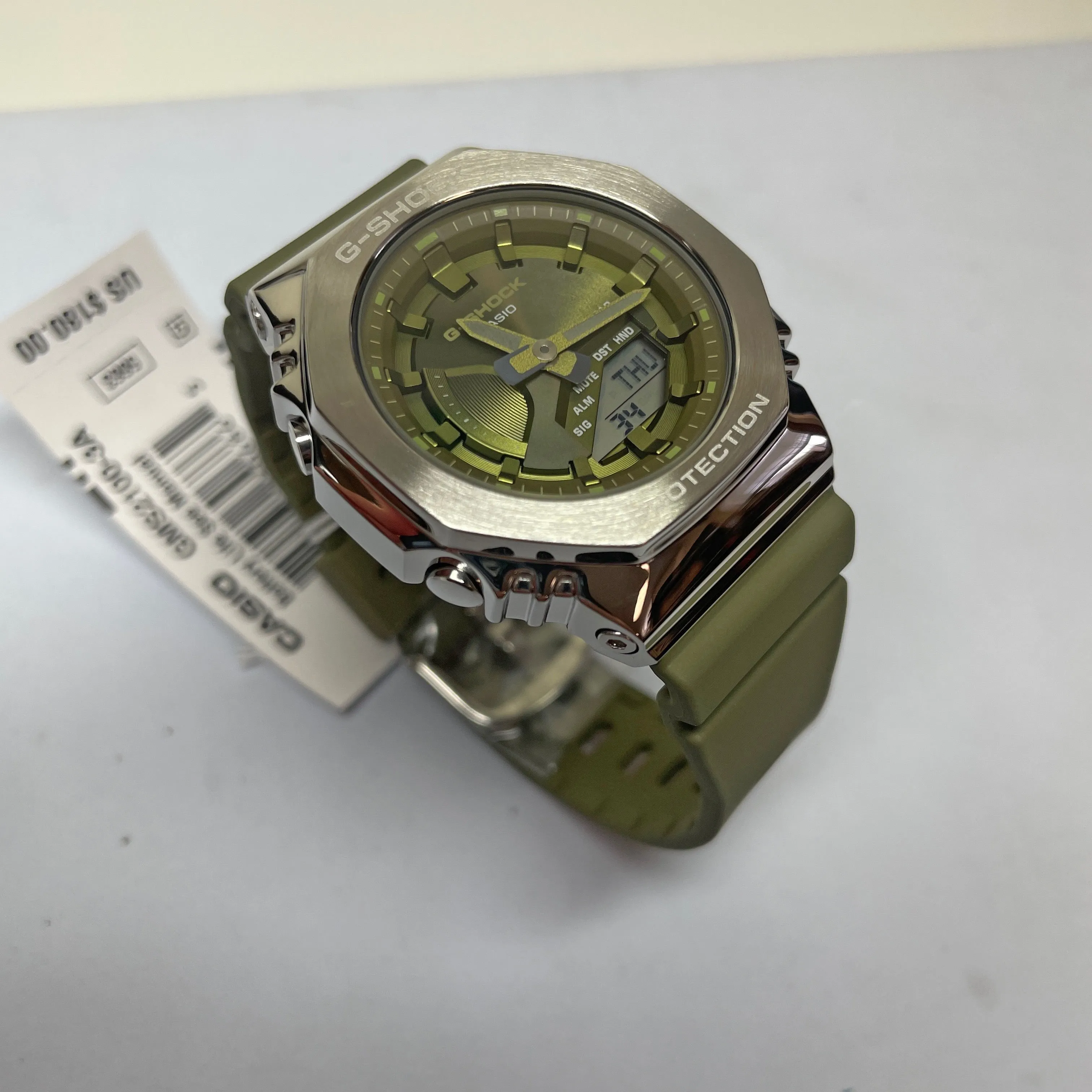 Casio G-Shock GMS Casioak Green GMS2100-3A Womens Watch