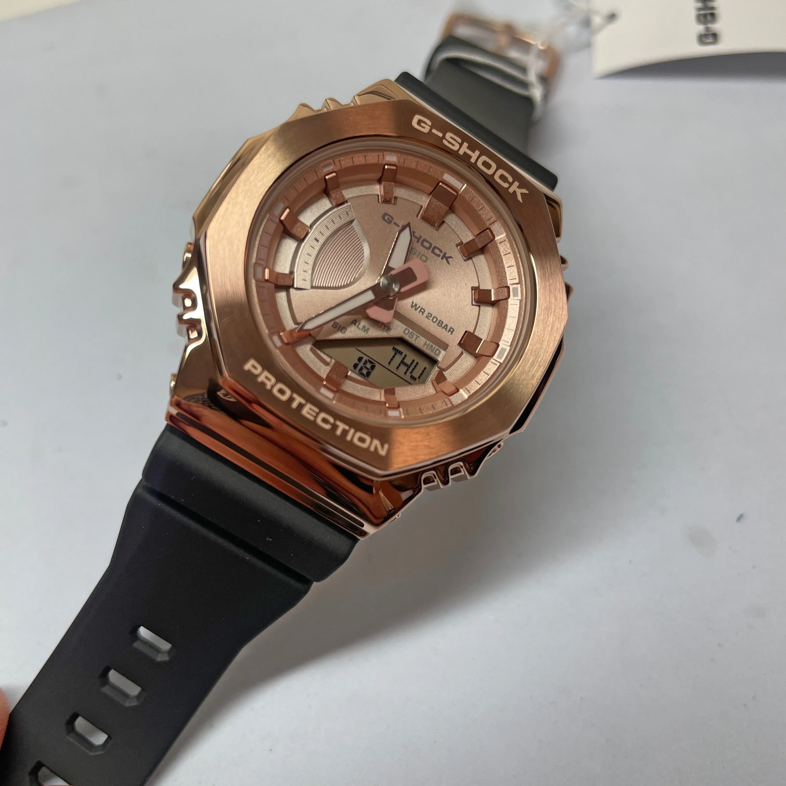 Casio G-Shock GMS Casioak Pink Gold GMS2100PG-1A4 Womens Watch
