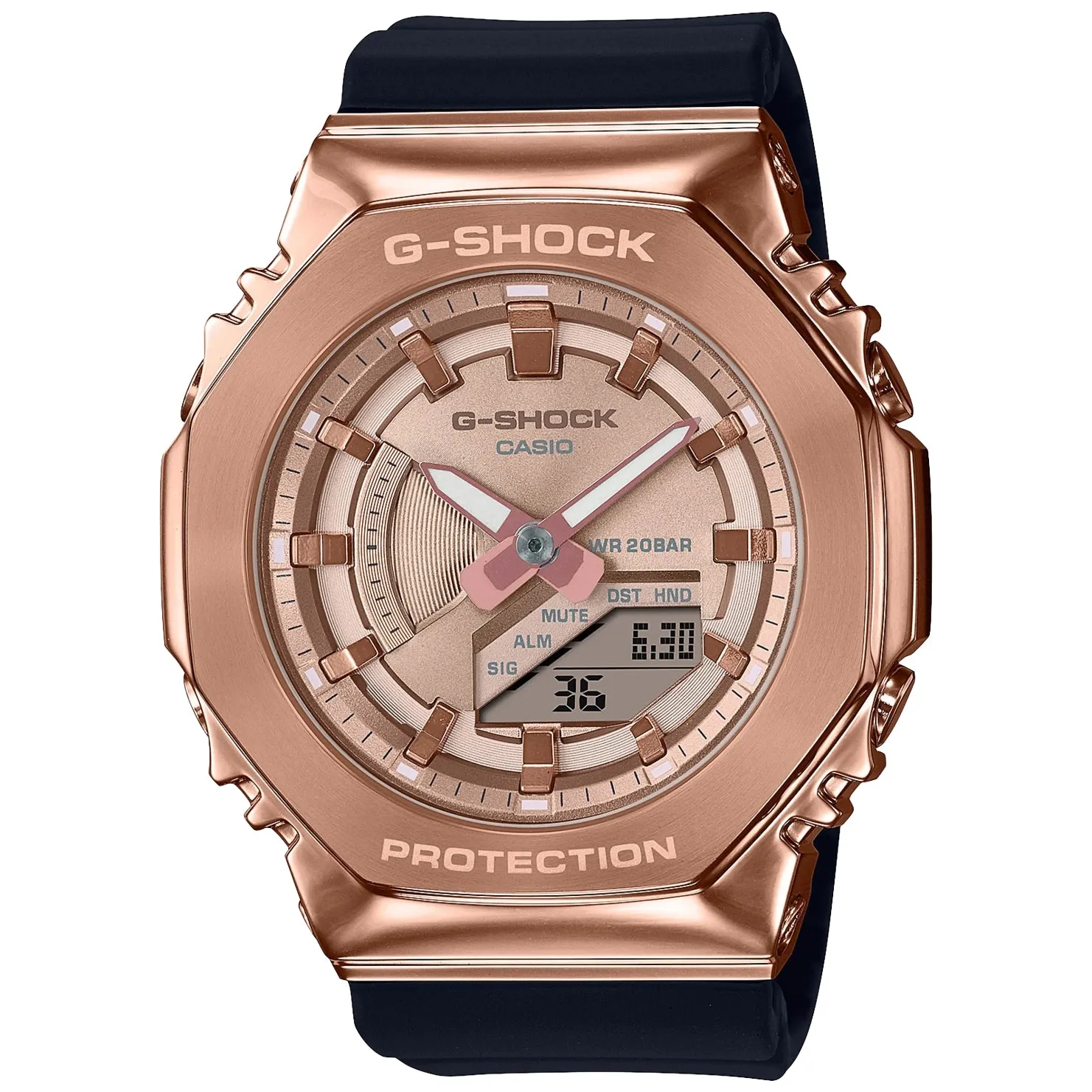 Casio G-Shock GMS Casioak Pink Gold GMS2100PG-1A4 Womens Watch