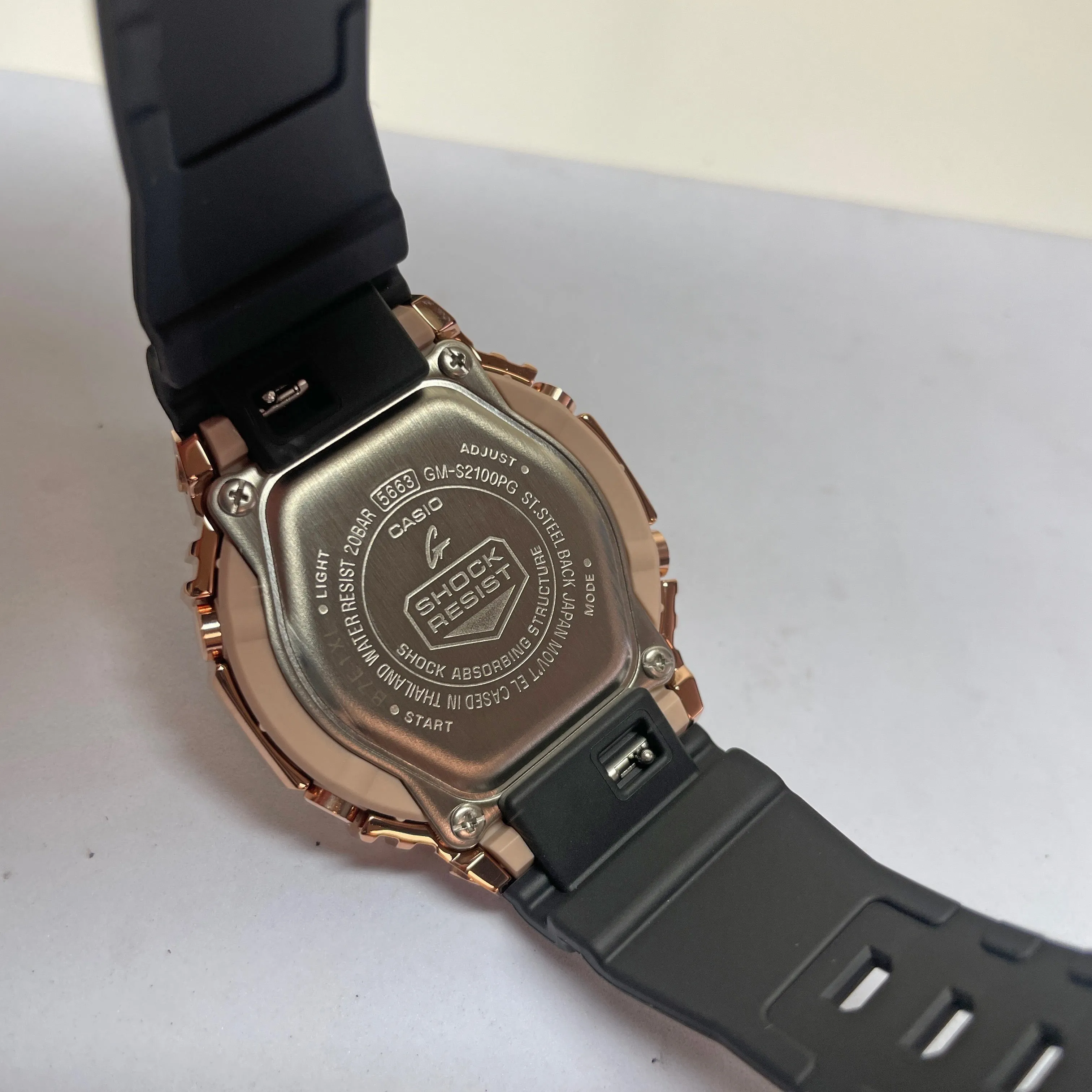 Casio G-Shock GMS Casioak Pink Gold GMS2100PG-1A4 Womens Watch