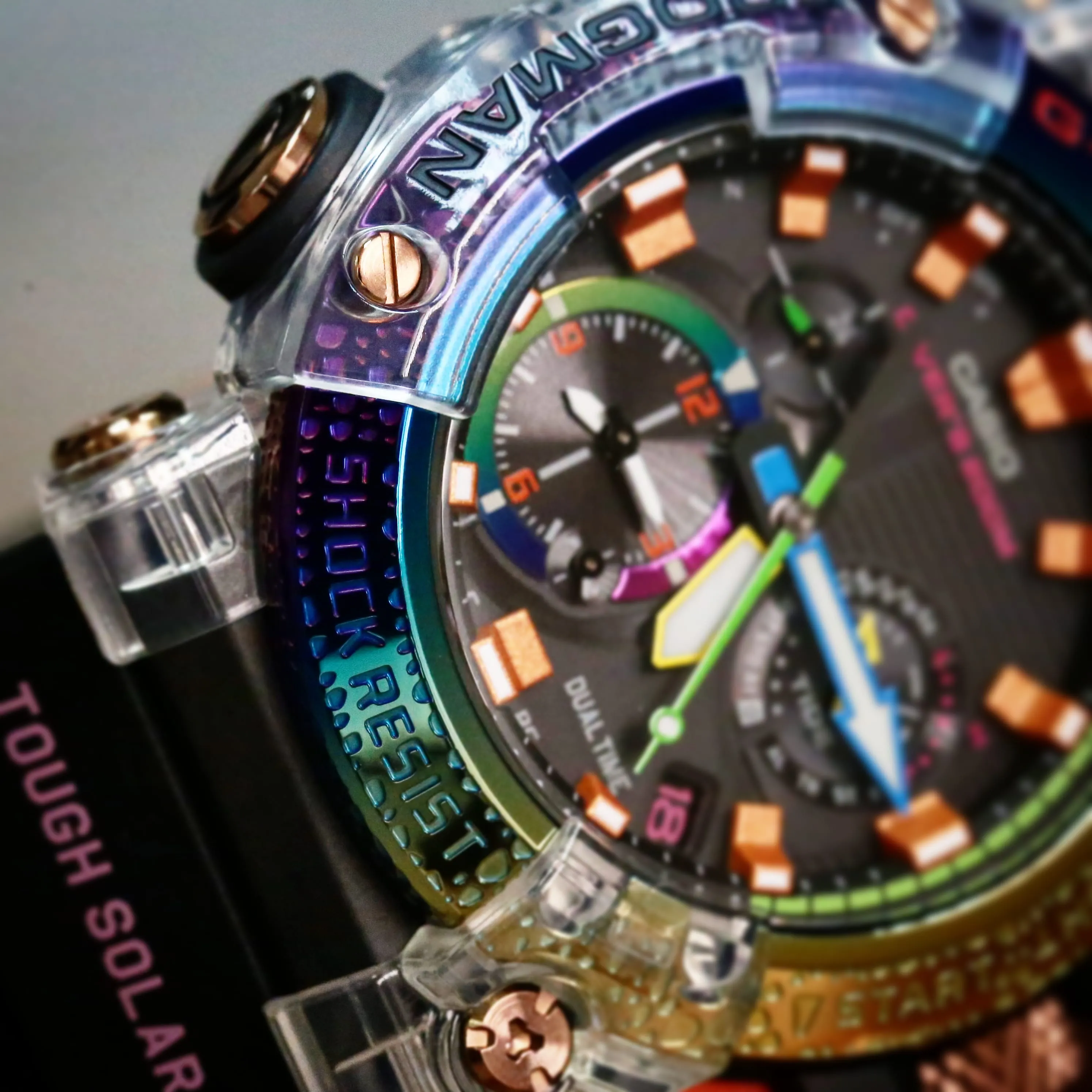Casio G-Shock Master of G Analog Frogman ISO 200M Diver Rainbow-Toad GWF-A1000BRT-1AJR
