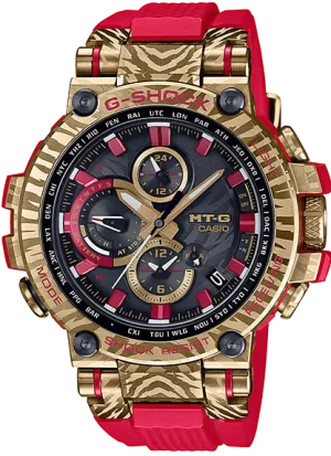 Casio G-Shock MT-G Multi Band 6 Tough Solar Smartphone Link 2022 "Year Of The Tiger" Limited Edition MTG-B1000CX-4A