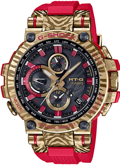 Casio G-Shock MT-G Multi Band 6 Tough Solar Smartphone Link 2022 "Year Of The Tiger" Limited Edition MTG-B1000CX-4A