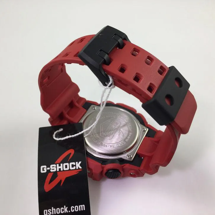 Casio G-Shock Red Black Analog-Digital Mens Watch GA700-4A