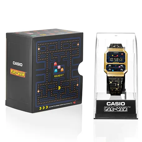 Casio Vintage A100 Series X PAC-MAN Collaboration Limited A100WEPC-1B