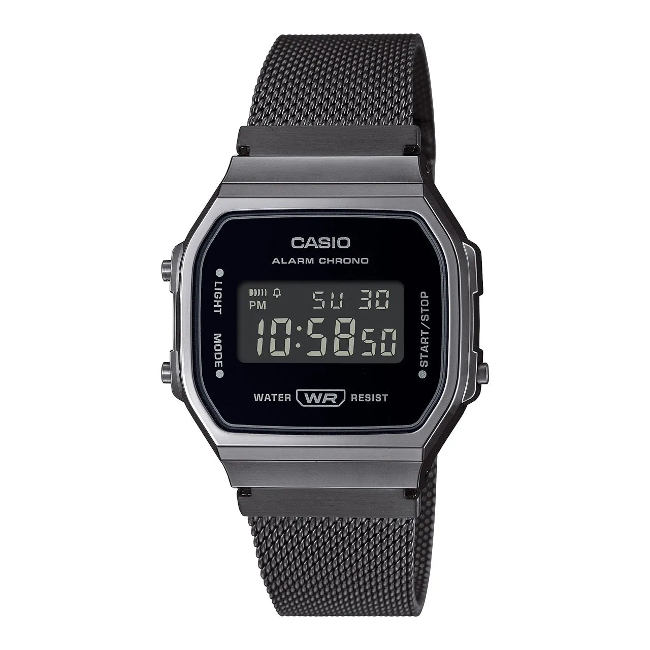 Casio Vintage Collection Gunmetal Digital Retro Watch A168WEMB-1B
