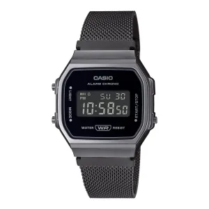Casio Vintage Collection Gunmetal Digital Retro Watch A168WEMB-1B