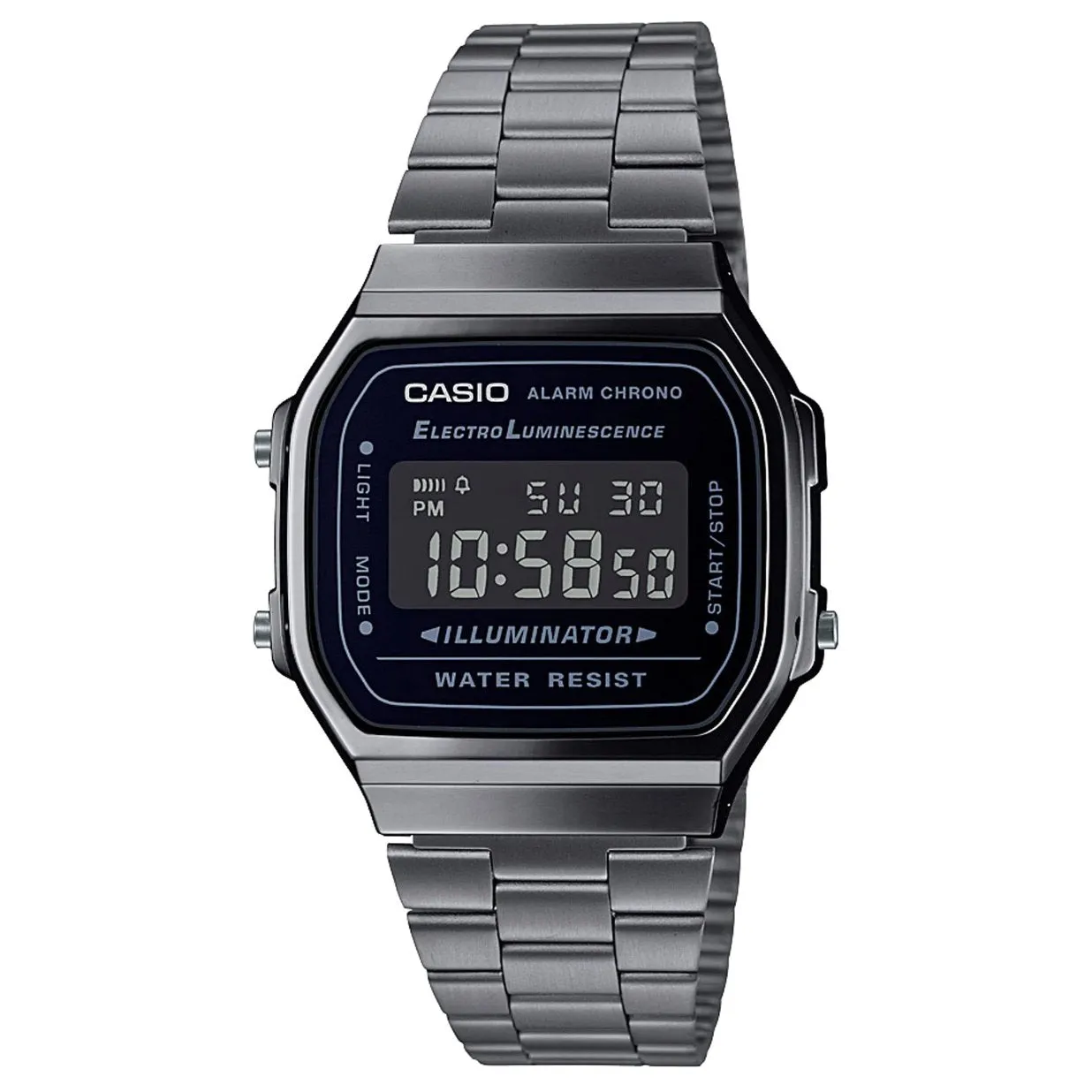 Casio Vintage Gunmetal Watch A168WGG-1BVT