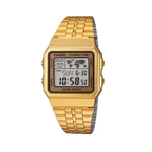 Casio World Time Square LED Watch A500WGA-1DF