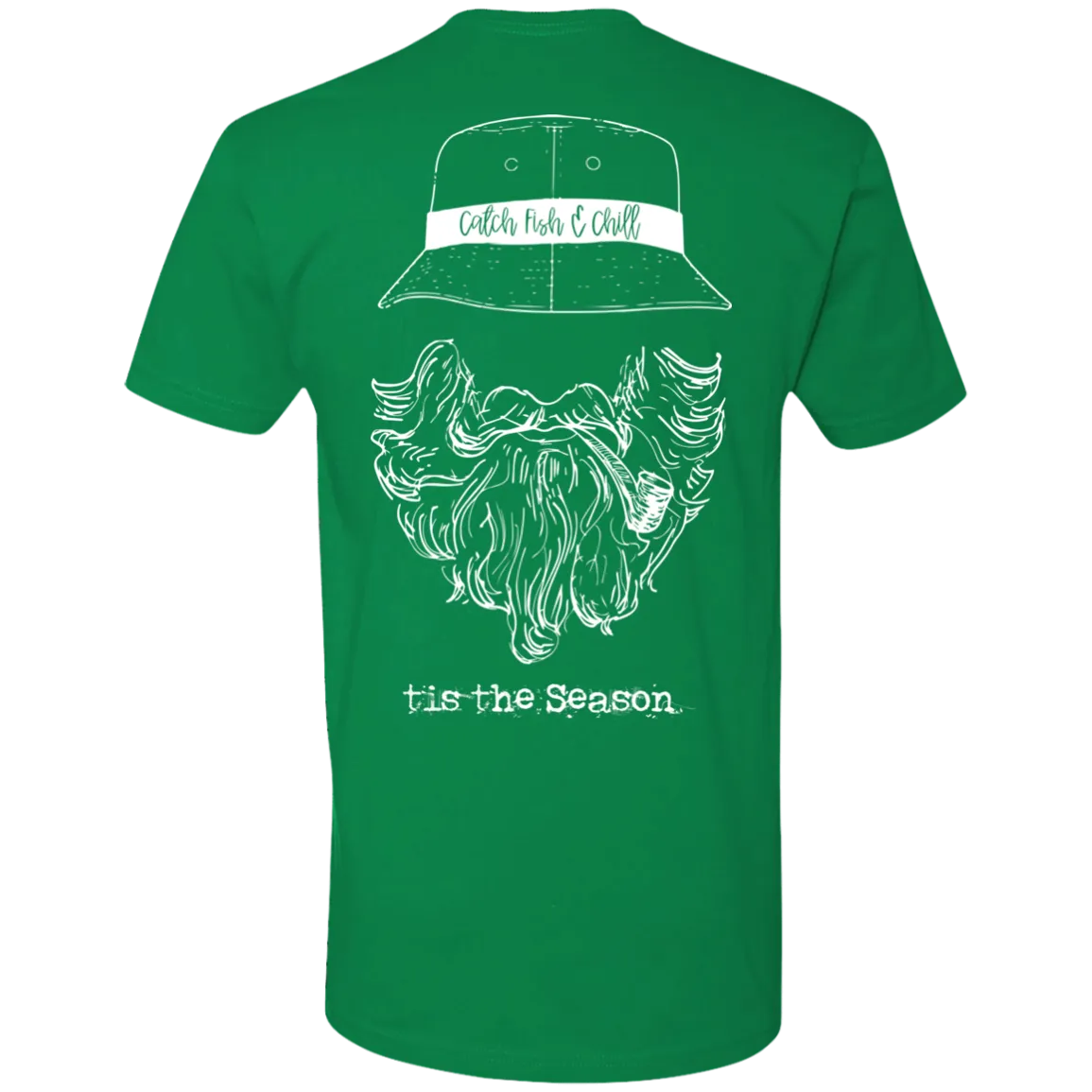 CATCH FISH & CHILL TIS THE SEASON WATERMEN TEE
