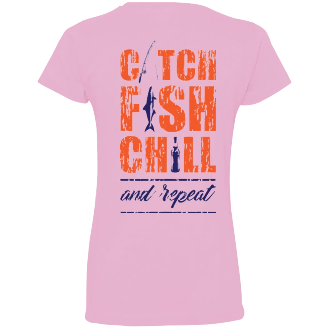 CATCH FISH CHILL & REPEAT Jersey Tee