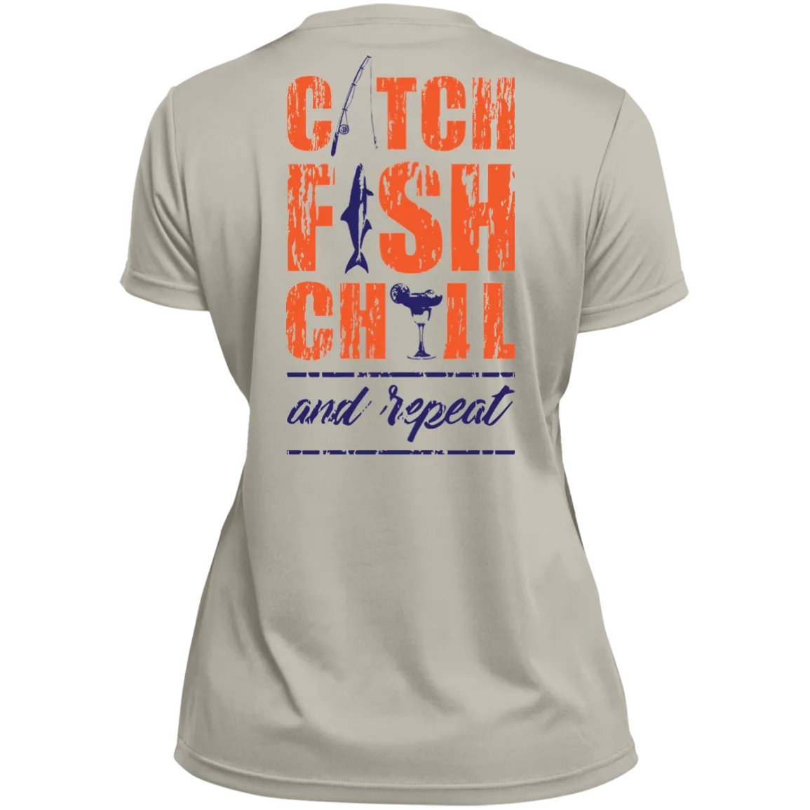 CATCH FISH CHILL-Tek & REPEAT Margarita Ladies V