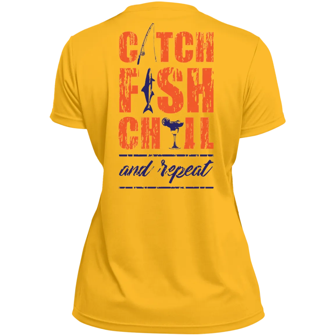 CATCH FISH CHILL-Tek & REPEAT Margarita Ladies V