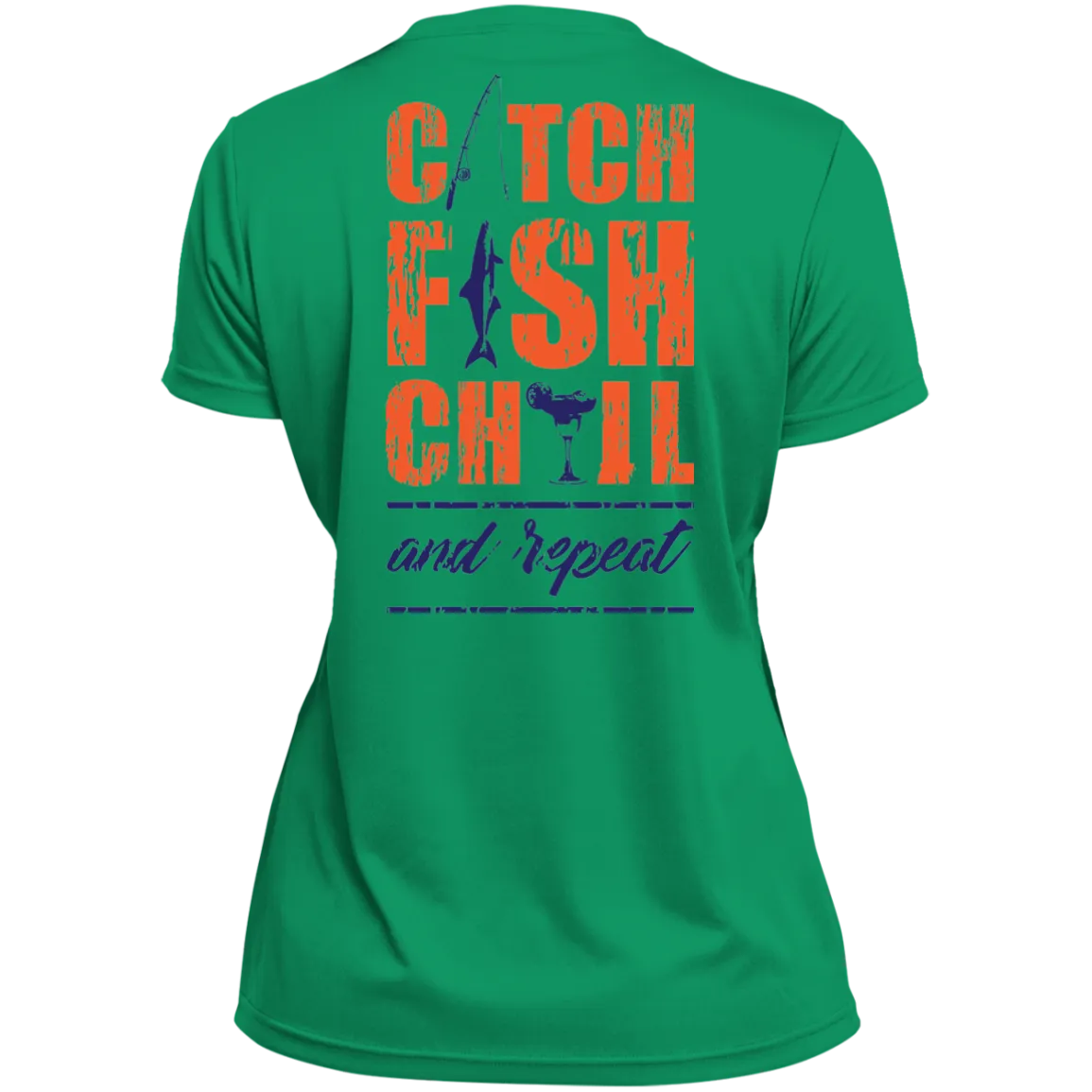 CATCH FISH CHILL-Tek & REPEAT Margarita Ladies V