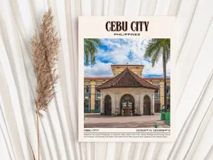 Cebu City Vintage Wall Art, Philippines