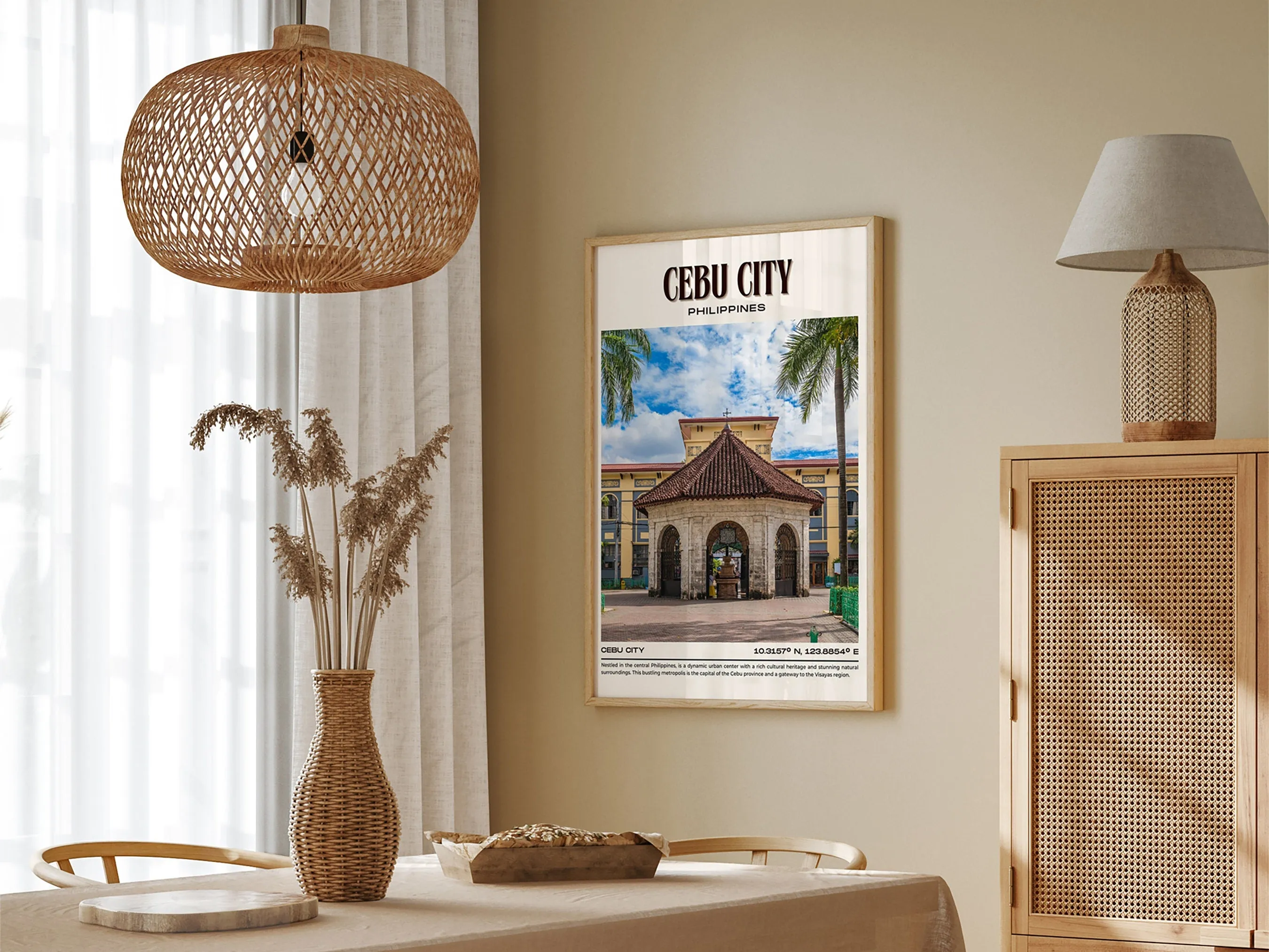 Cebu City Vintage Wall Art, Philippines