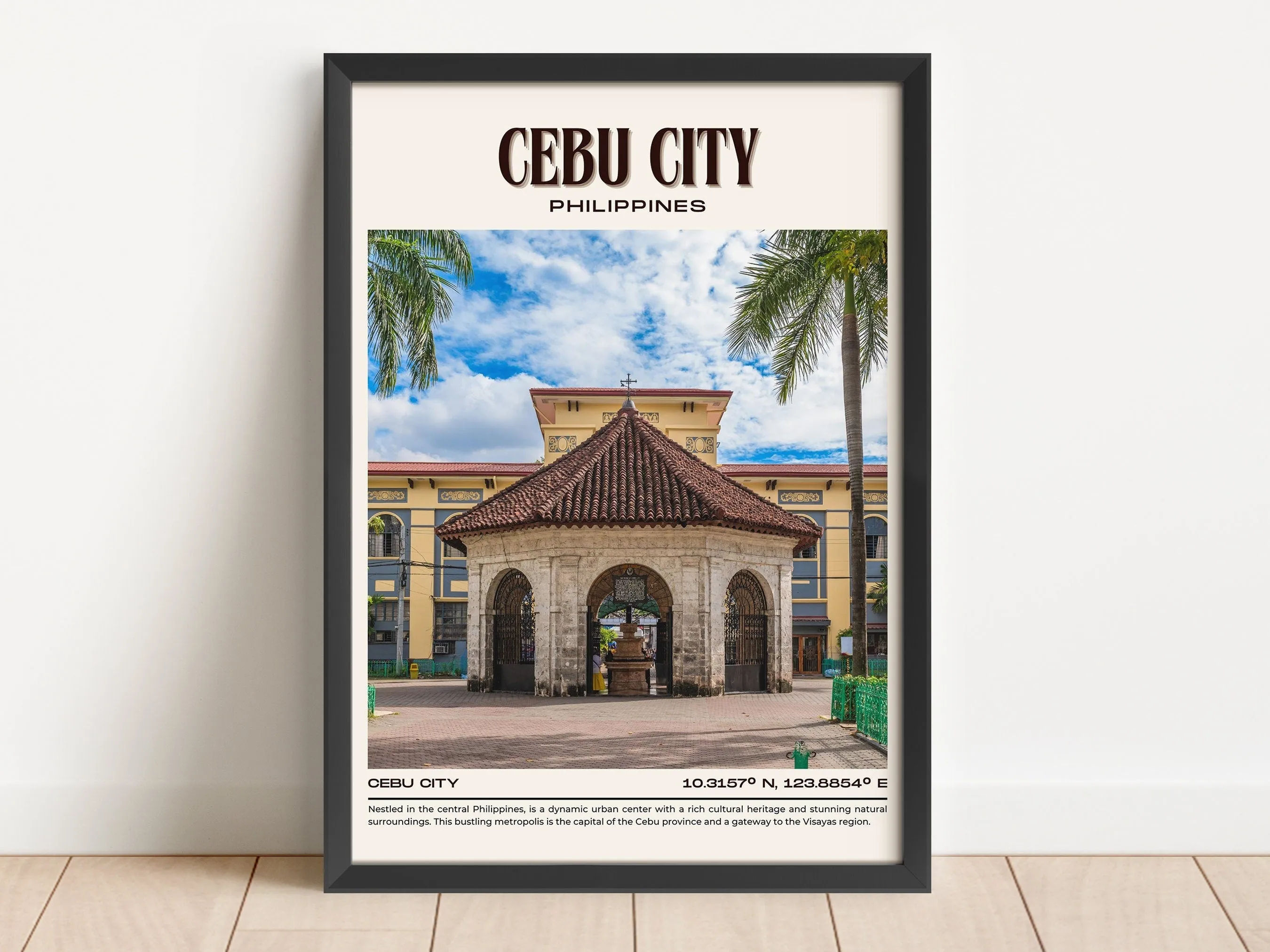 Cebu City Vintage Wall Art, Philippines