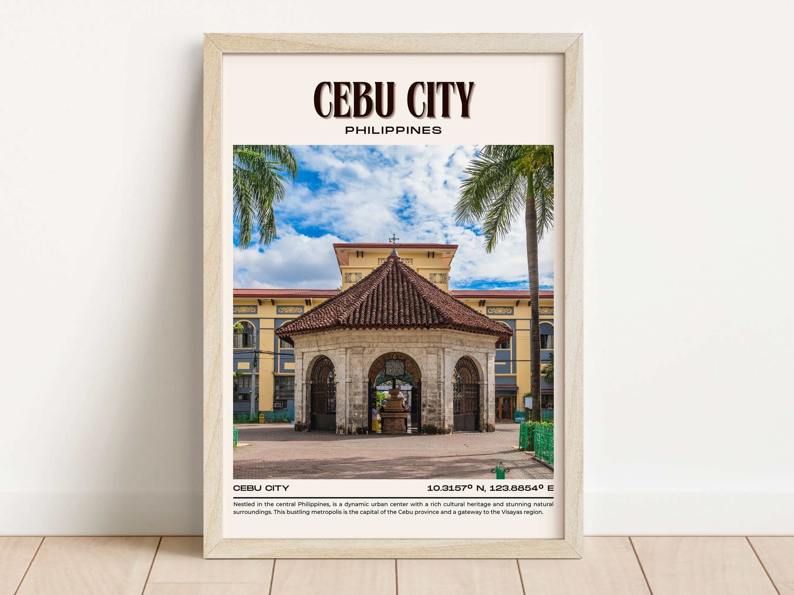 Cebu City Vintage Wall Art, Philippines