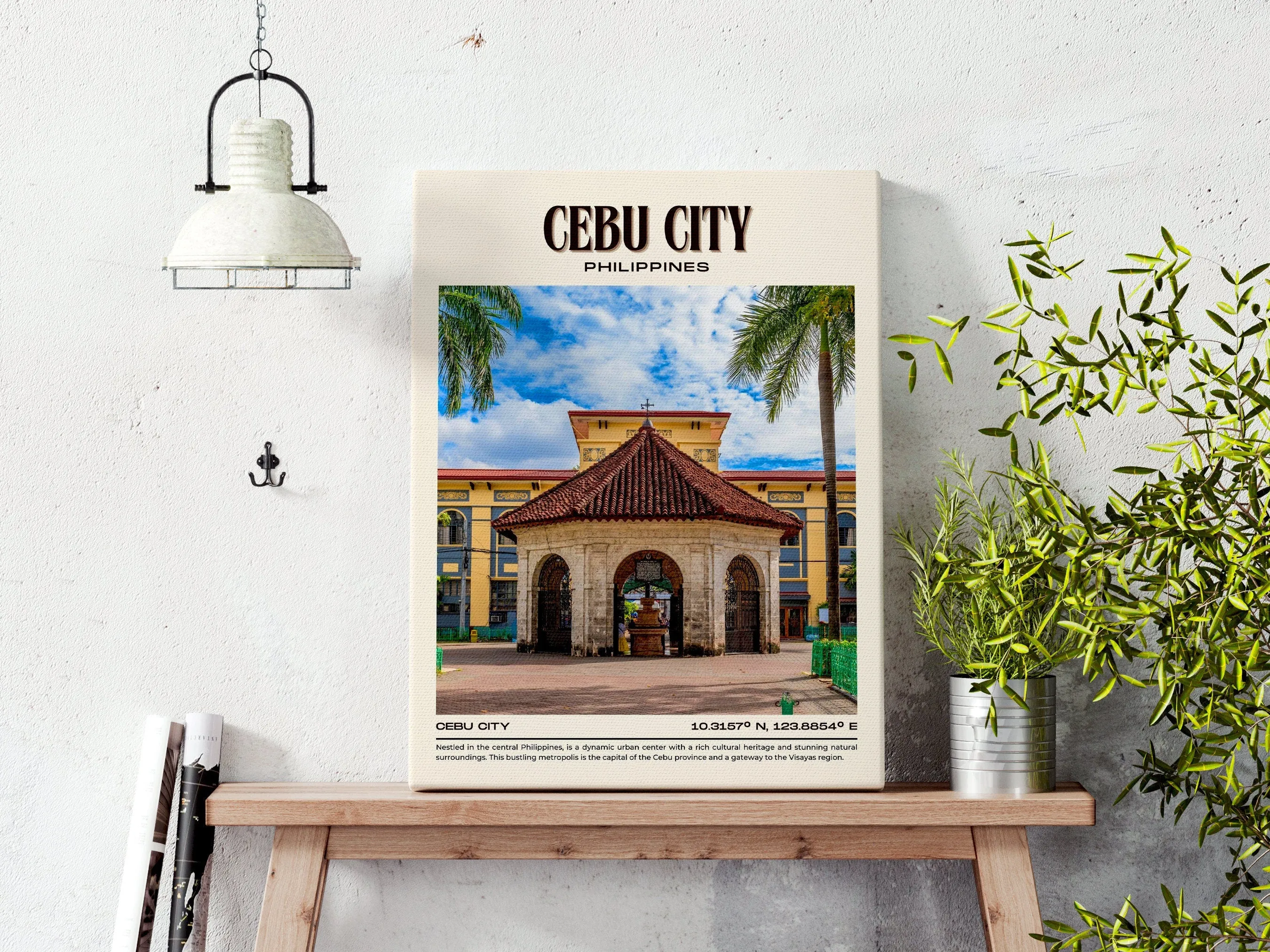 Cebu City Vintage Wall Art, Philippines