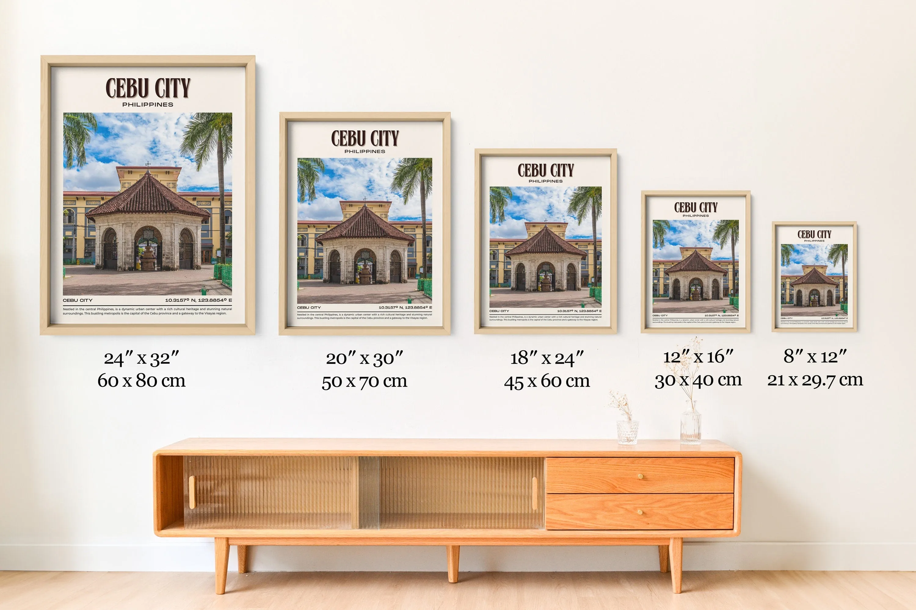 Cebu City Vintage Wall Art, Philippines