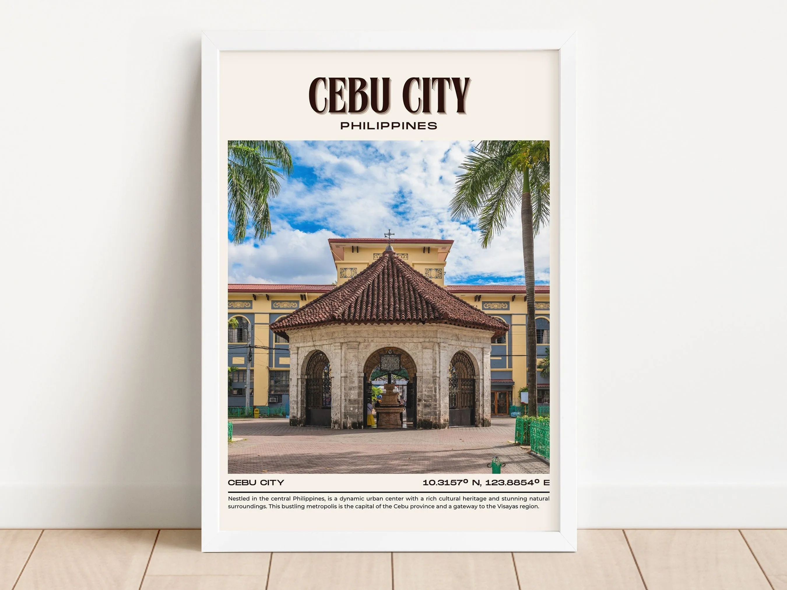 Cebu City Vintage Wall Art, Philippines