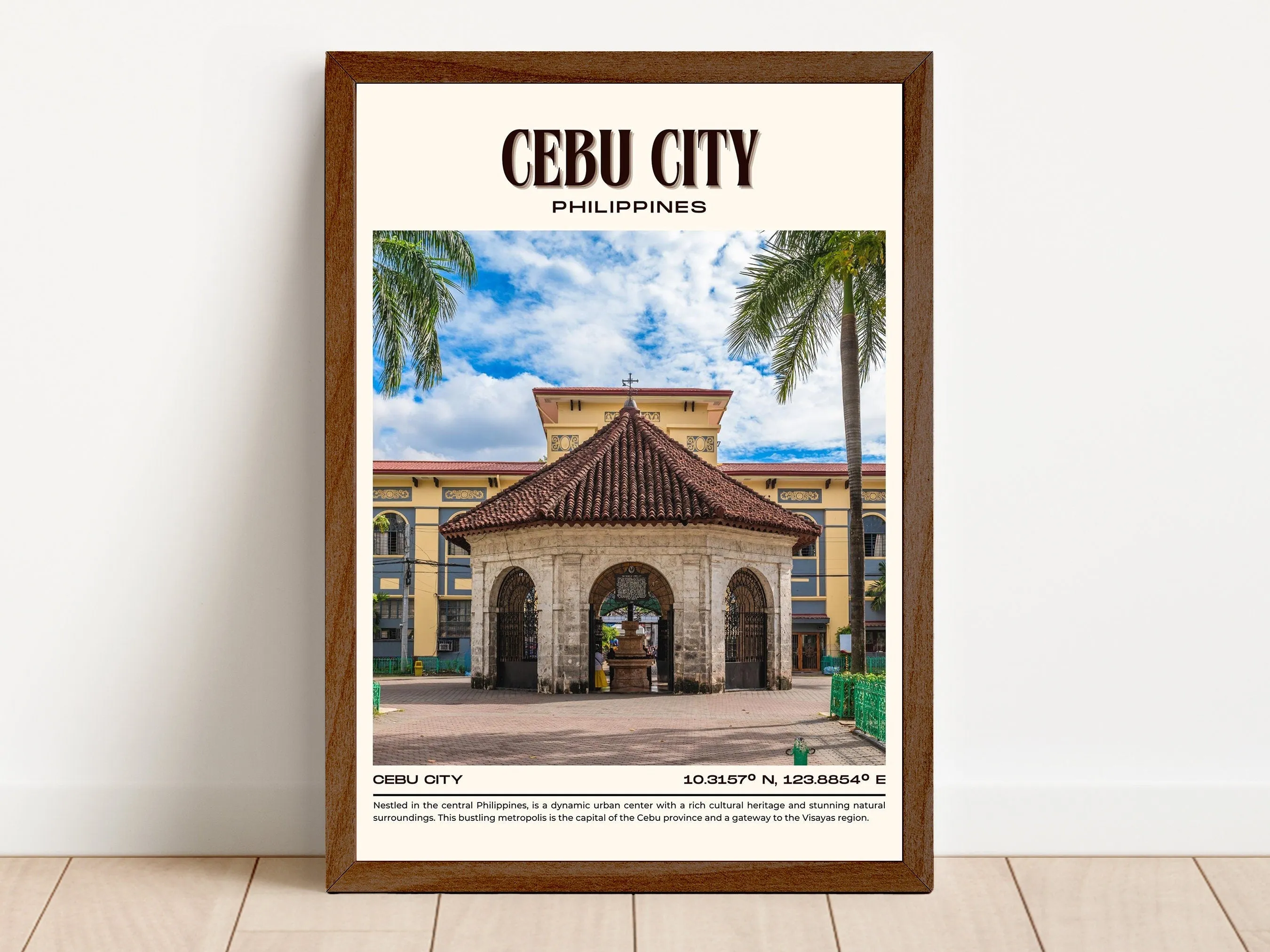 Cebu City Vintage Wall Art, Philippines