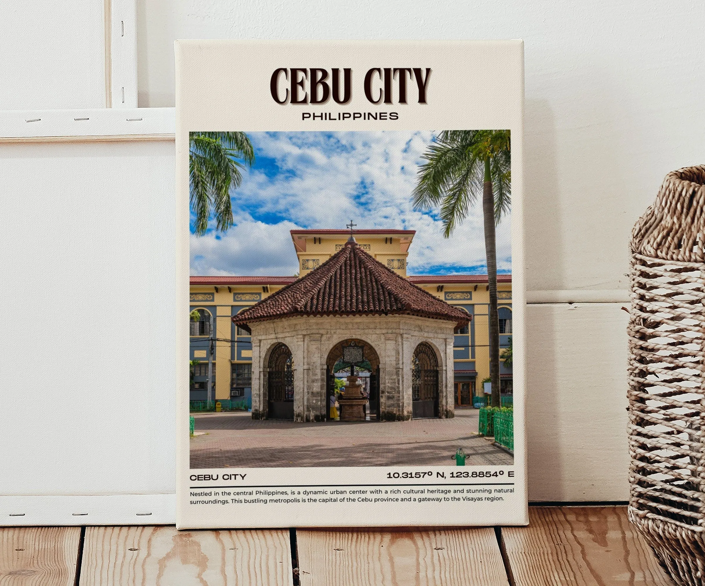 Cebu City Vintage Wall Art, Philippines