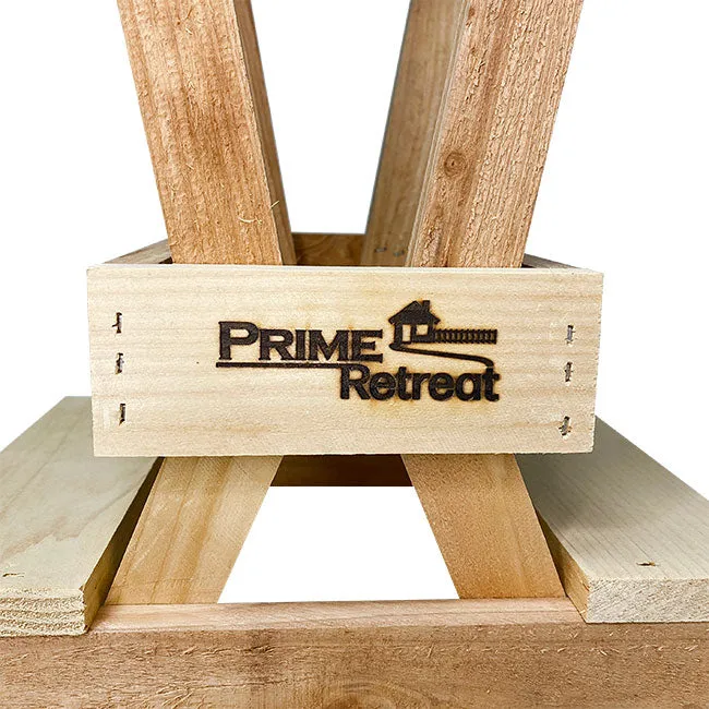 Cedar Picnic Table Squirrel Feeder