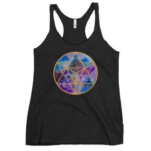 Celestial Merkabah Women's Racerback Tank