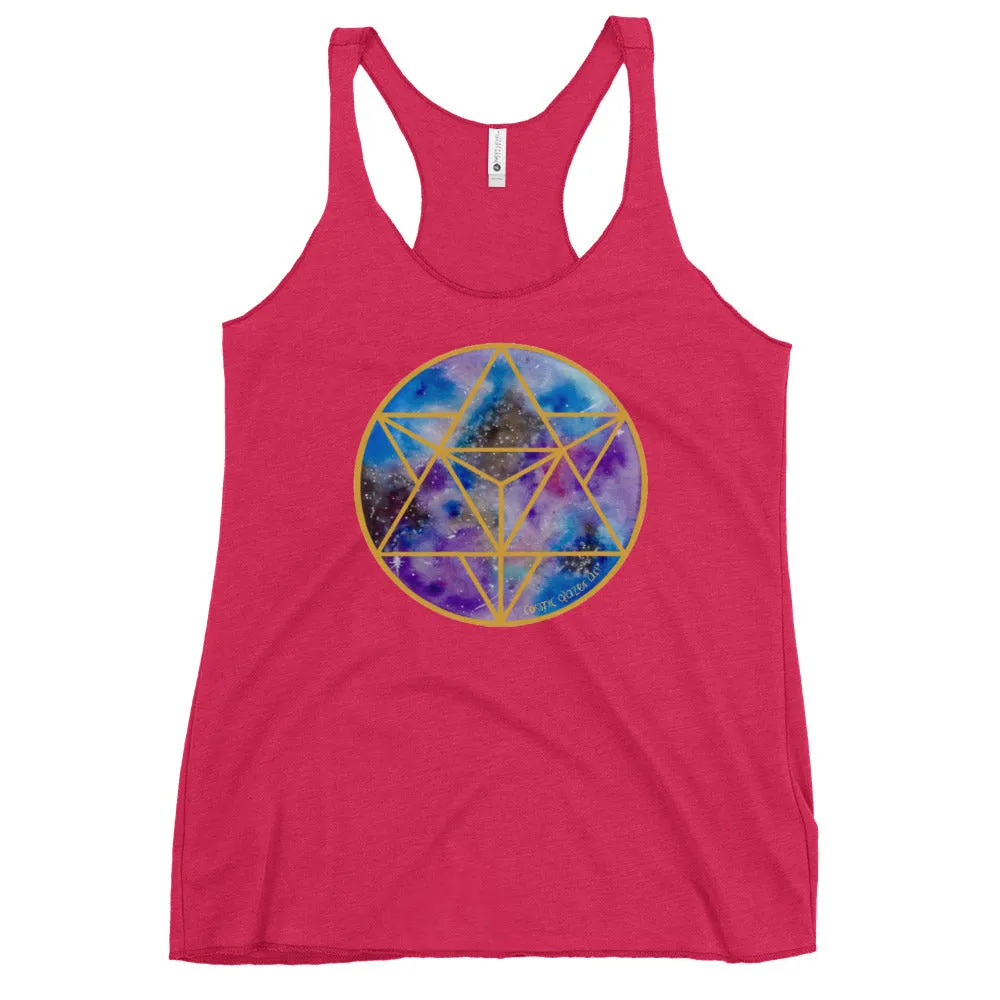 Celestial Merkabah Women's Racerback Tank