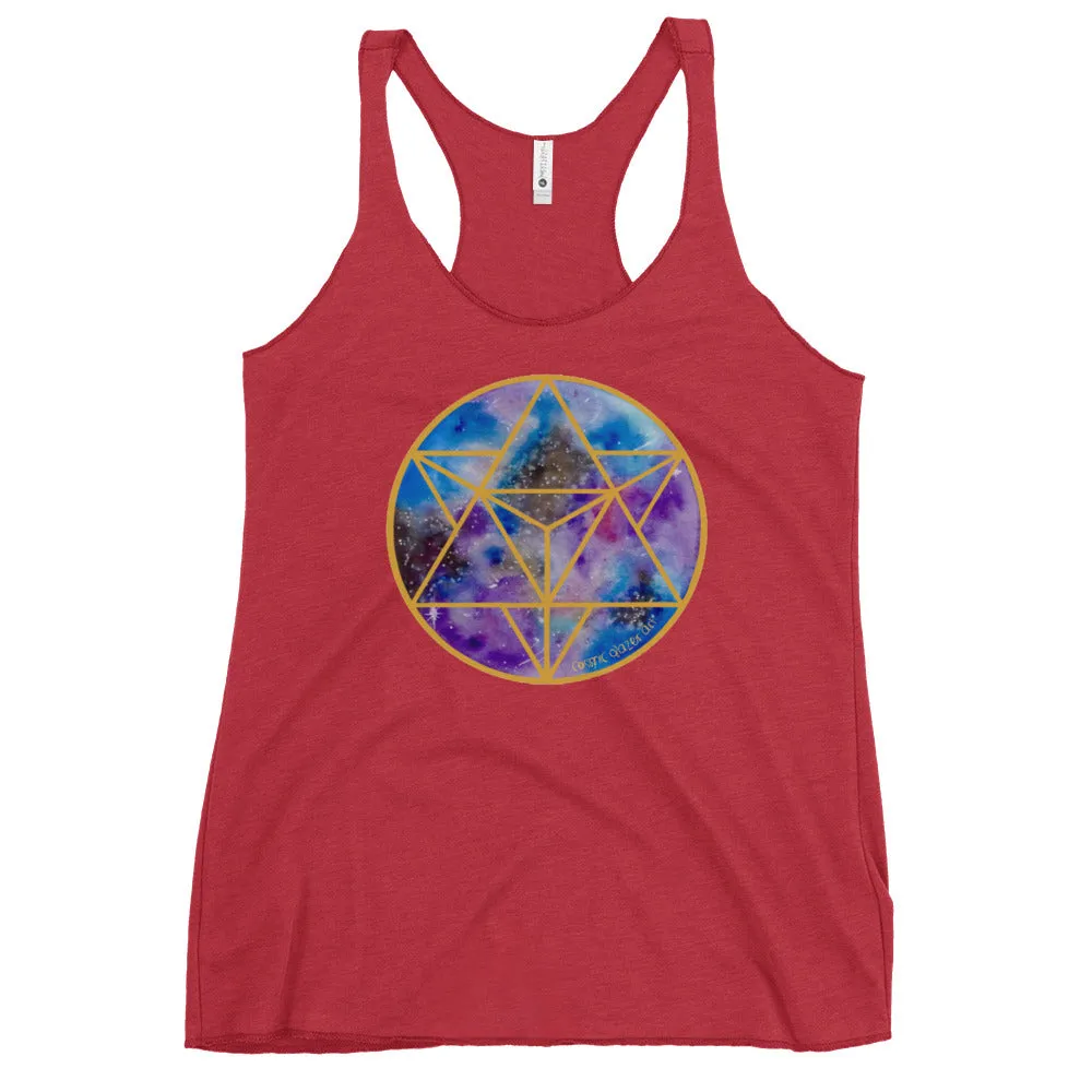 Celestial Merkabah Women's Racerback Tank
