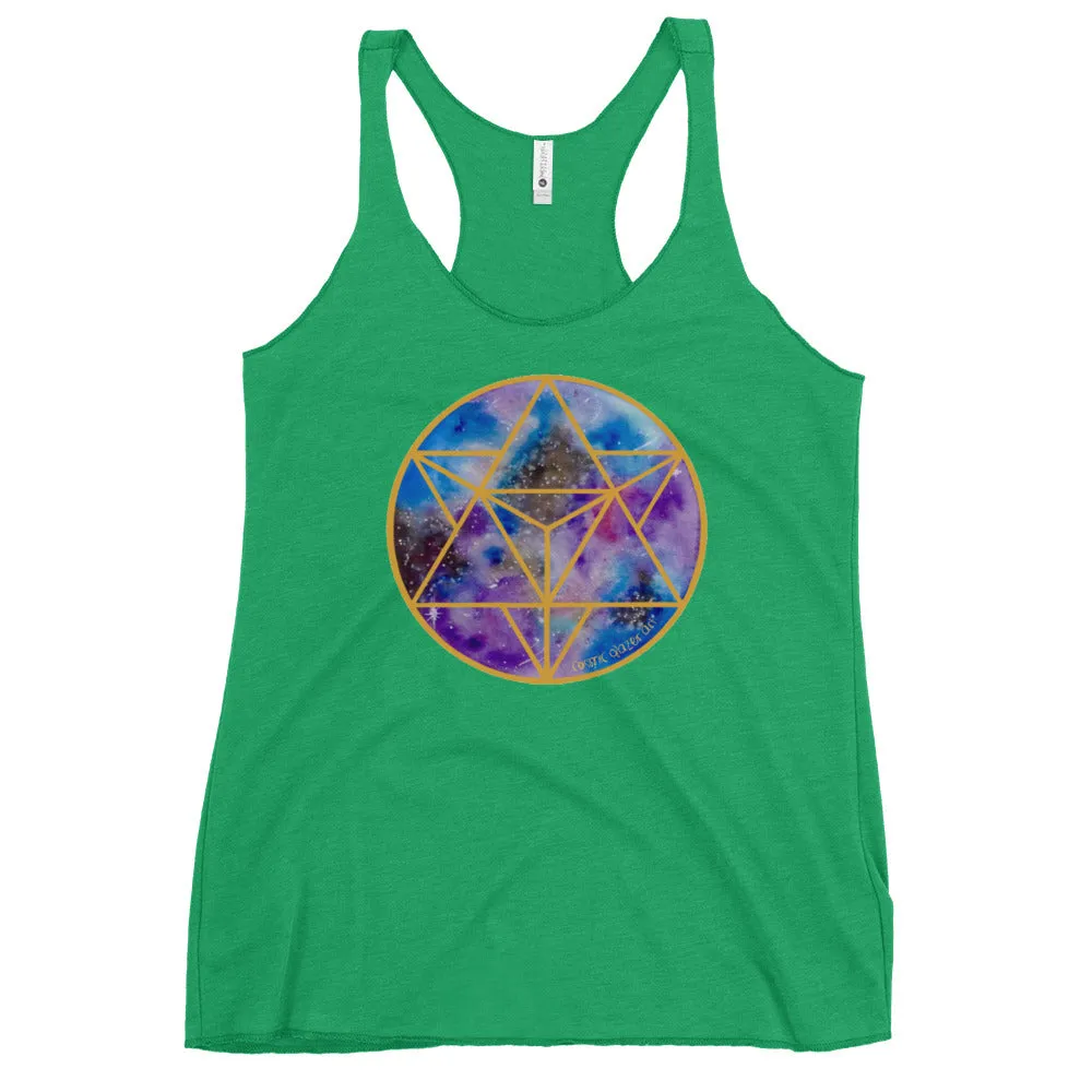 Celestial Merkabah Women's Racerback Tank