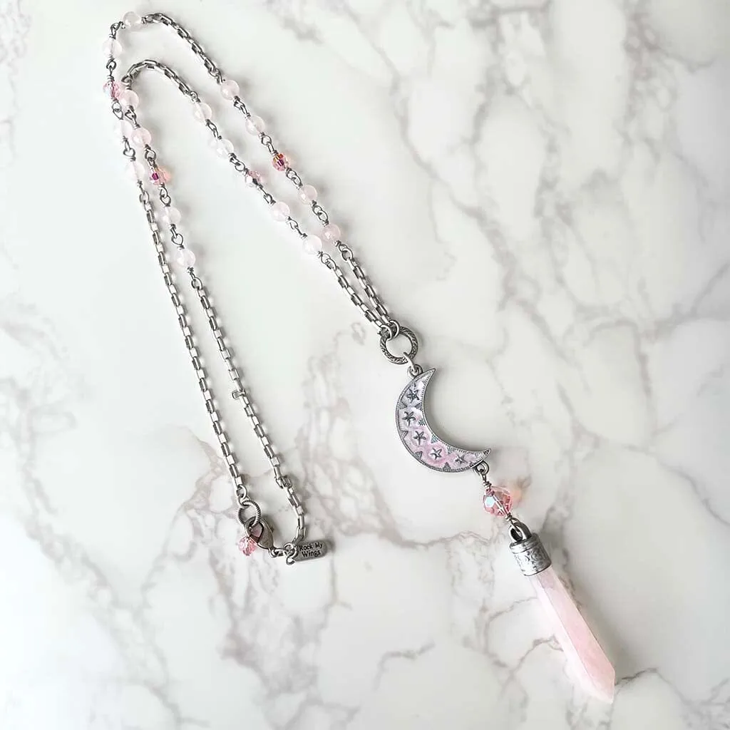Celestial Pink Moon Rosary
