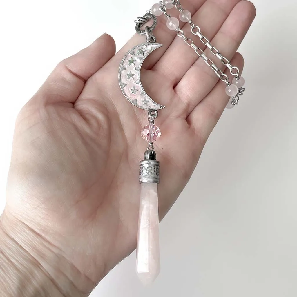 Celestial Pink Moon Rosary