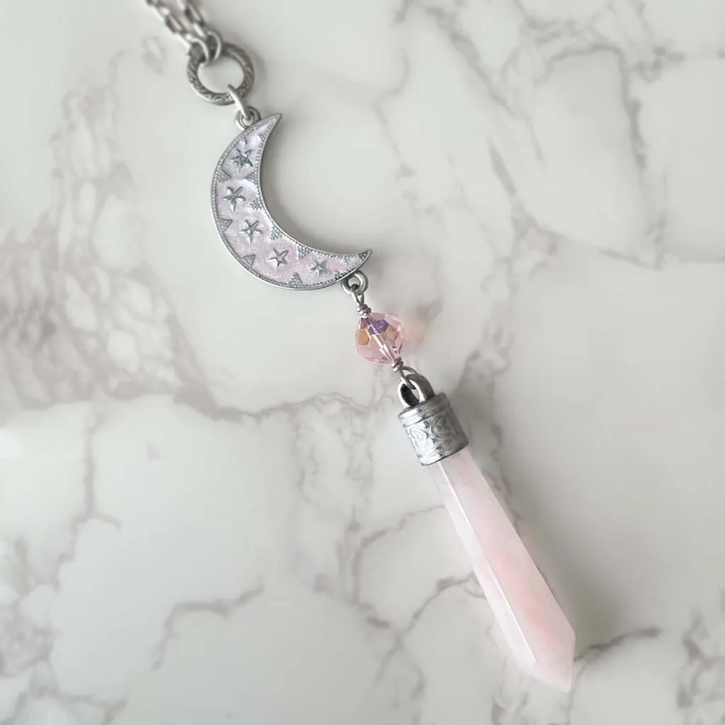 Celestial Pink Moon Rosary