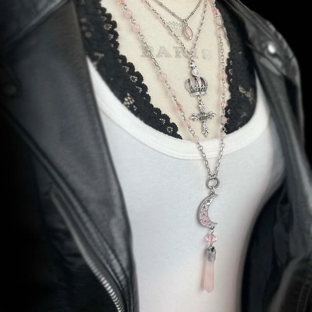 Celestial Pink Moon Rosary