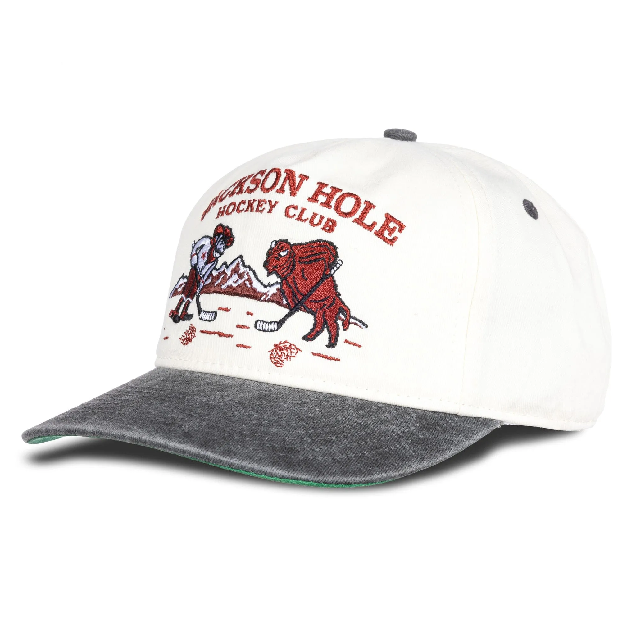 Celly Hockey Jackson Hole Hockey Club Snapback Hat - Cream