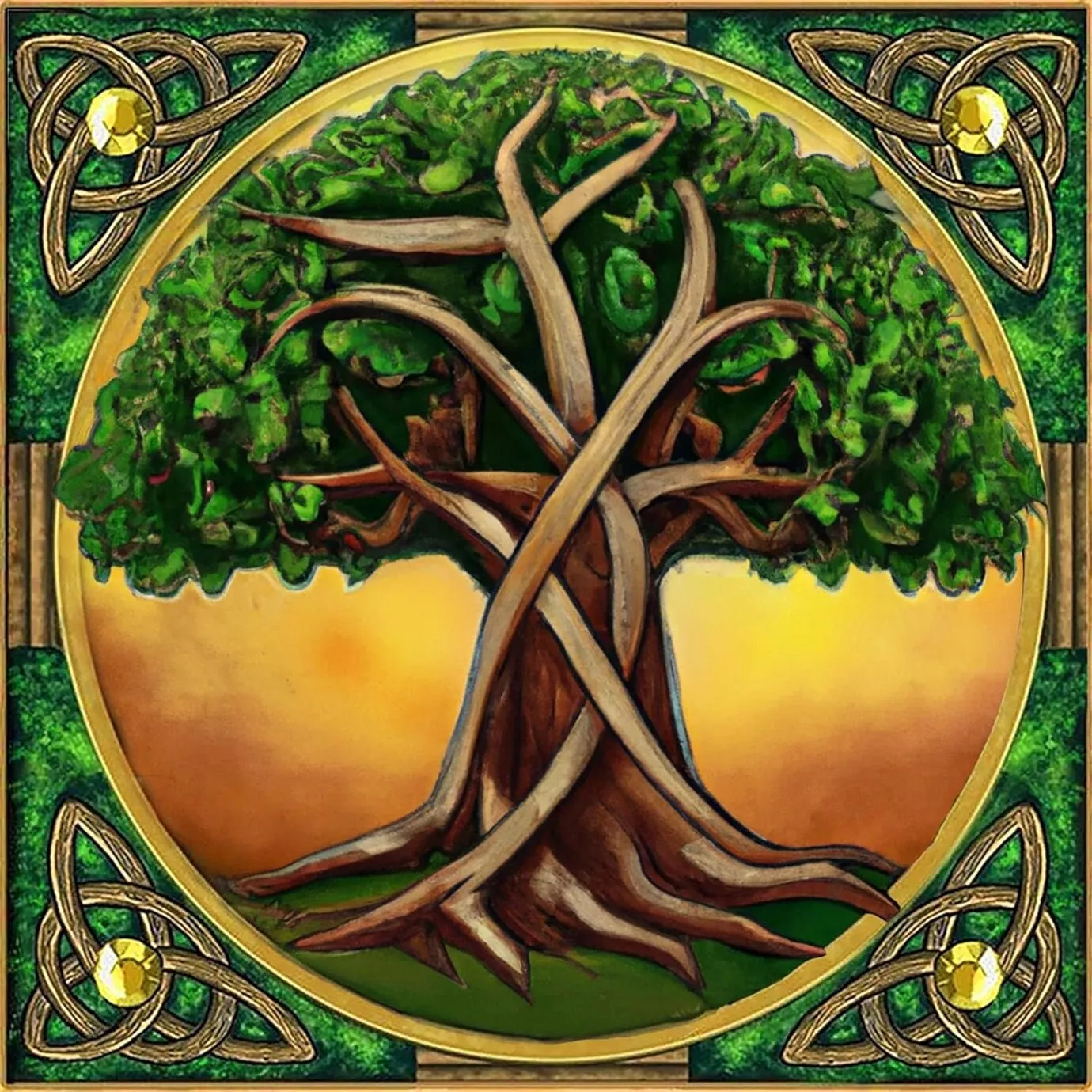 Celtic Tree of Life Nordic Themed Art - Custom AI Created Art - High Res Digital Download - Use for Your Next DIY Craft - Makes a Great Gift